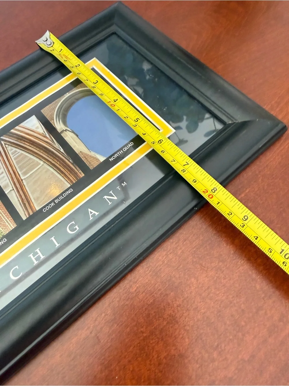 University of Michigan Framed Wall Art - Black and Yellow